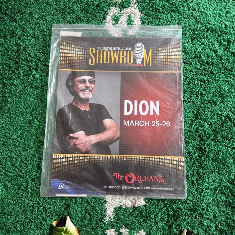 Dion Signed Poster Unisex OS‎ Multi Excellent JSA COA Autographed Orleans Casino